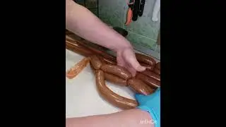 Видео урок. Вязка сарделек и сосисок.