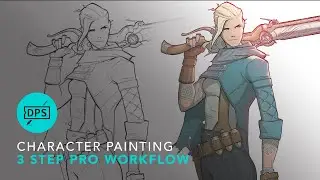 Mastering Concept Art Character Painting: 3-Step Workflow Process