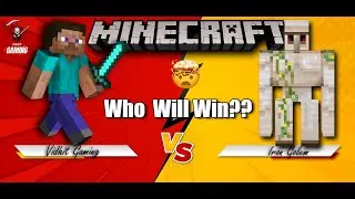 Me (Vidhit Gaming) Vs 2 Iron Golem 🤯😱 * Epic Battle*  Watch Till The End