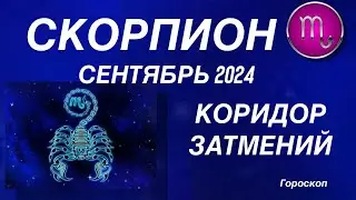СКОРПИОН ♏️ СЕНТЯБРЬ 2024. КОРИДОР ЗАТМЕНИЙ. Астрологический  ПРОГНОЗ. Гороскоп.