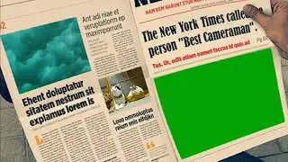GreenScreen, News, Paper, Animation