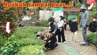 Statue prank VS Bushman Prank really funny..!! Living statue and tree man