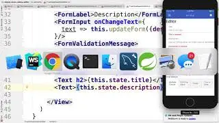 M4L3 4 React native forms, input field, scrollview, checkboxes, buttons