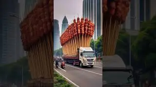 Evolution of giant satay truck into a village sight