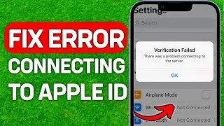 There Was An Error Connecting To The Apple ID Server iPad FIXED