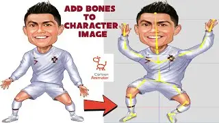 Cartoon  Animator Tutorial Add Bones to character Image