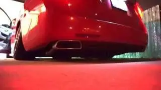 4th Gen Odyssey muffler delete with custom dual tail pipes.