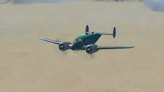 Landing the Beechcraft D-18S at Four Corners Regional Airport in FSX