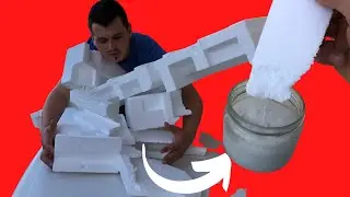 Don't throw away the leftover polystyrene! Look what you can do with it! Not many people know this