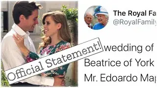 Princess Beatrice REVEALS Royal Wedding Date & Details!  OFFICIAL Palace Statement! 2020