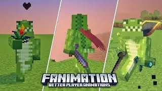 REALISTIC PLAYER ANIMATIONS texture pack For a Better Minecraft Experience (MCPE/Bedrock)