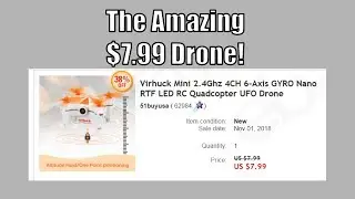 The Virhuck V-3 Mini FPV Drone Review The Amazing $7.99 Drone