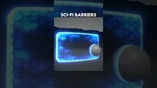 Sci-Fi Barrier in 1min! #gamedev #unity #tutorial #vfx