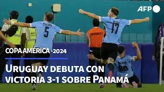 Uruguay debuta con victoria 3-1 sobre Panamá en la Copa América-2024 | AFP