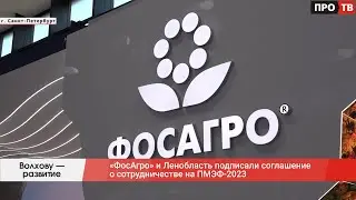 Волхову — развитие: «ФосАгро» и Ленобласть подписали соглашение о сотрудничестве на ПМЭФ-2023