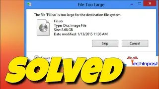 [Fix] The File Is Too Large For The Destination File System Fix