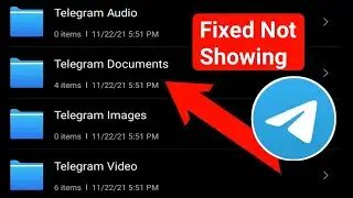 How To Fix Telegram Folder Not Showing In File Manager |How To Fix Telegram File Folder Not Showing