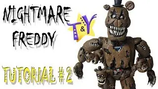 Как слепить Кошмарного Фредди из пластилина Туториал 2 Nihgtmare Freddy from clay Tutorial 2
