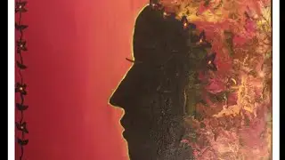 Fire Woman Swipe Tutorial - Acrylic Pouring |:  Experimental Painting Technique