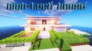 Minecraft Tutorial: Как Построить Новый Хай-Тек Дом На Берегу Океана в Майнкрафт