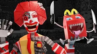 Ronald Mcdonald - 12 AM at MCDonalds! (Minecraft)