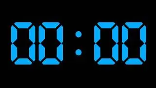 COUNTDOWN TIMER ( v 706 ) 1 min DIGITAL with sound effect 4K