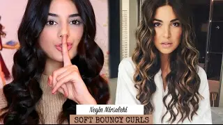 ♡ Negin Mirsalehi Hair Tutorial - Soft Bouncy Curls || Melody Sedgh