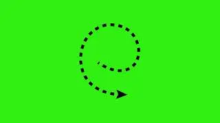 Animated Dashed lines green screen video by 