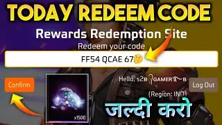 18 March Special Redeem Code | Free Fire Redeem Code Today | Redeem Code Free Fire 🔥