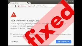 your connection is not private