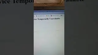 503 Service Temporarily Unavailable, 