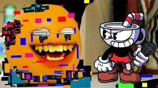 FNF Sliced But Old Cuphead VS Corrupted Annoying Orange Sing it | Friday Night Funkin
