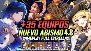 ¡Guía de EQUIPOS para el NUEVO ABISMO 4.8! +35 TEAMS F2P & P2W! + Gameplay 36★ | Genshin Impact