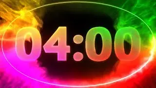 4 min COUNTDOWN  ( v 711 ) TIMER with  music 4K
