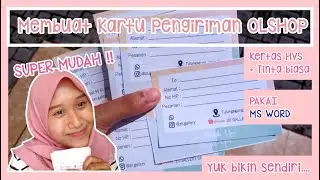 MEMBUAT KARTU PENGIRIMAN OLSHOP DENGAN MUDAH pakai MS. WORD | Indra Lukita
