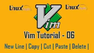 06 Vim Tutorial - Basic Editing in Vim | Copy Paste Vim | New Line With Insert Mode in Vim