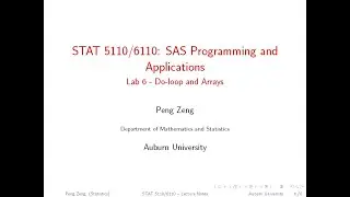 SAS - Lab 6 - Do-loop and Arrays