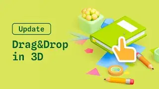 Update: 3D Drag & Drop create action and more with Spline