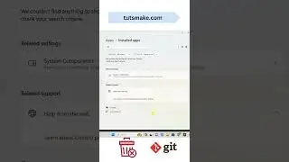 Uninstall Git Windows 11 