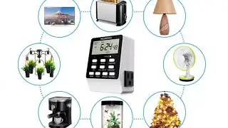 Outlet Timer, NEARPOW Dual Digital Light Timer with 2 Independently controlled Outlets
