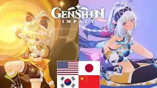 Genshin Impact - Kachina vs Mualani Pilgrimage Fight (ENG, CN, KR, JP Language)