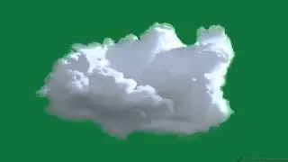 animated cloud - green screen effect