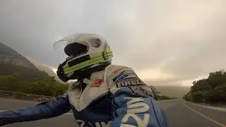 Evening ride, mountain pass - V-Strom