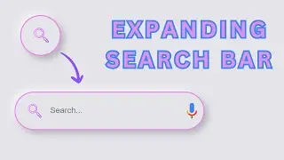 Search Bar | Expanding and Smooth | BONUS - Voice Search | HTML CSS & JS