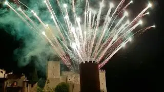 Fuochi d'artificio al Castello di Itri - Festa della Civita 2023