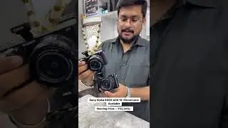 Sony alpha 6500 with 18–50 MM lens available