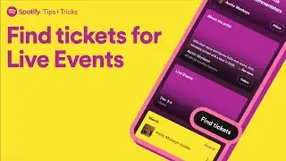 Where to find Live Events listings in the Spotify app