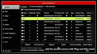 How to add new IP Camera in hikvision NVR