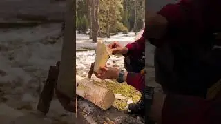 Huş ağaç kabuğu ile filtre kahve yapımı