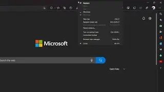 Microsoft Edge (Canary) finally uses Dark mode in the Window frame context menu